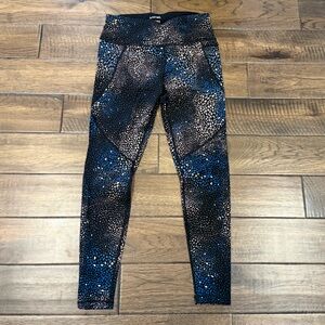 Sweaty Betty Women’s Power Workout Leggings Full Length Black Triangle Construct